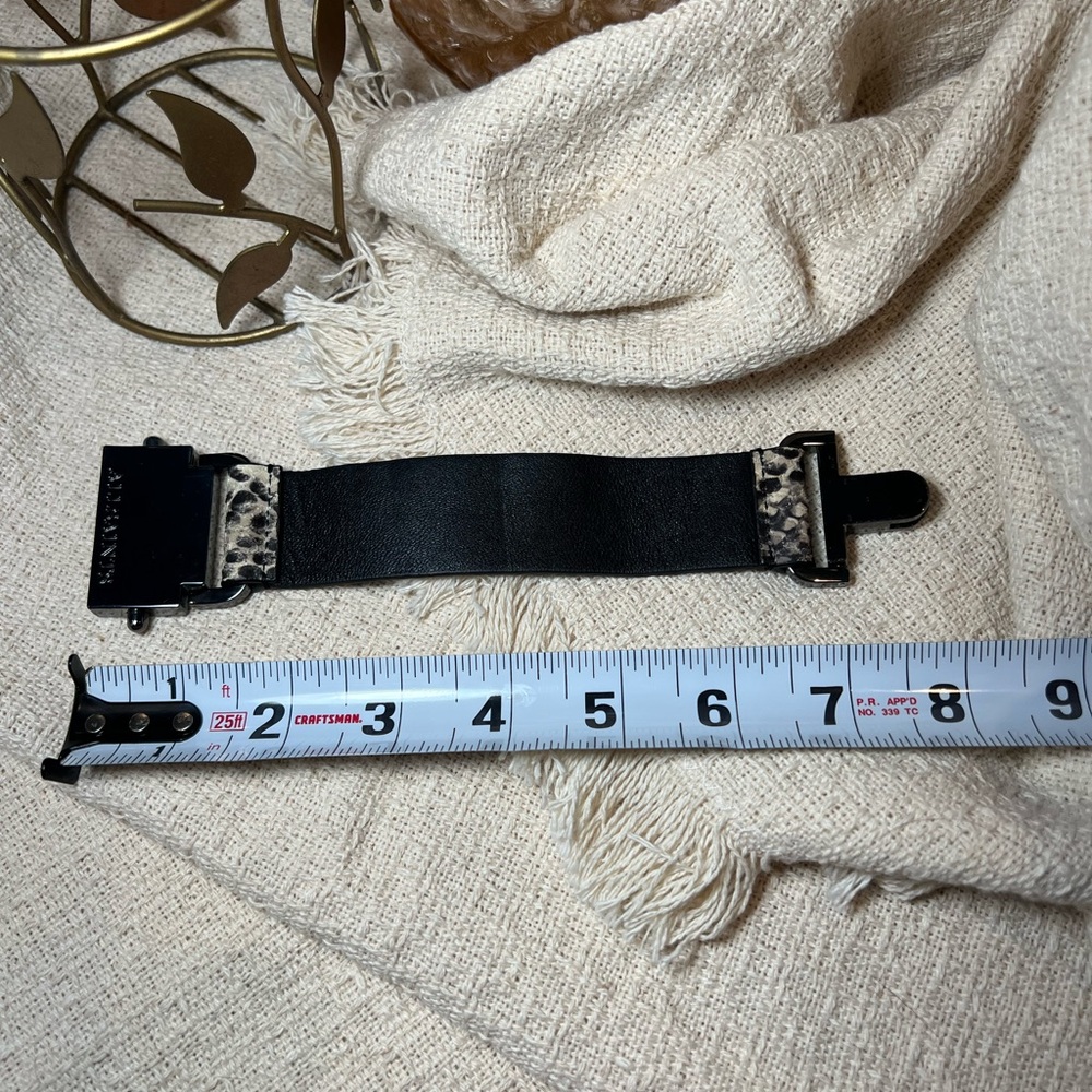 All Saints Black and Cream Phython Bracelet - Picture 6 of 12